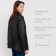 Women's jacket (eco -leather) minku: eco leather, black color, size 42