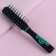 The comb is massage, ventilated, 4.5 × 23 cm, black/turquoise color