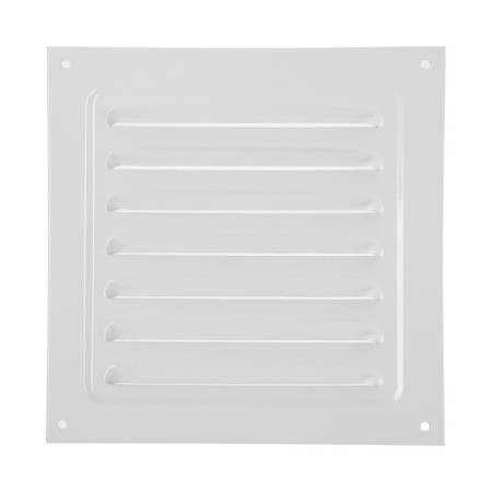 Ventilation grate Zein Lux RM1717C, 175 x 175 mm, with a grid, metal, gray-3