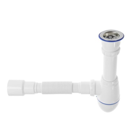 Siphon for the Unicorn A220 shell, 1 1/2 "x40 mm, with a flexible tube 40x40x50 mm