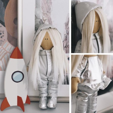 Interior doll "Cosmonaut Dakota", a set for sewing 15.6 × 22.4 × 5.2 cm-4