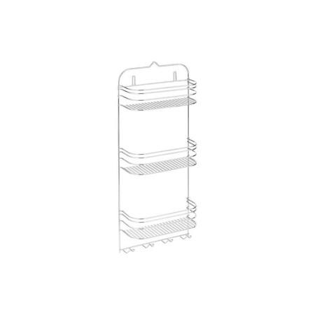 The shelf is rectangular