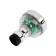 Zein Z3632-2, rotary, on a hinge, with a green fan, chrome/transparent