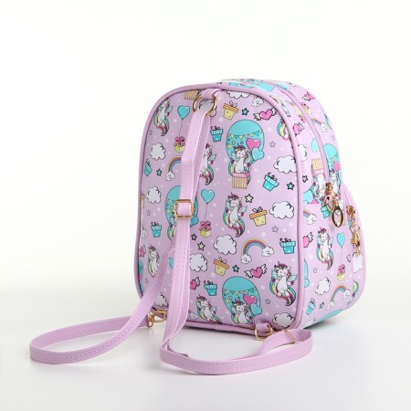 Baby backpack on lightning, lilac-pink color-7