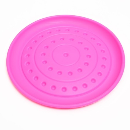 Frisby "UFO", 18.6 cm, hard thermoplastic rubber, pink-4