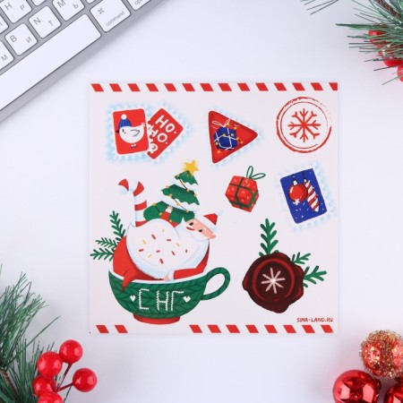 New Year. Letter to Santa Claus with “no---no” stickers-4