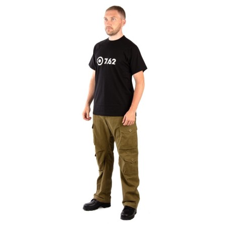 T-shirt 7.62 LOGO, cotton, black, rr XS-3