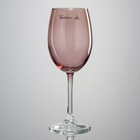 Glass for the wine "For Love", 360 ml, pink-3
