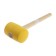 Kiyanka scrap, wooden handle, yellow rubber, 90 mm, 1200 g