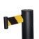 The fence stand is black, with an exhaust ribbon-280cm yellow, black, height-90cm, d-6cm, floor D-32cm