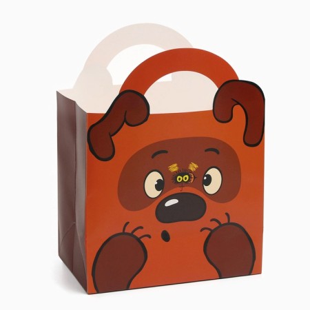 Gift package with packaging paper, 22x22x12 cm, Winnie-Pooh-2