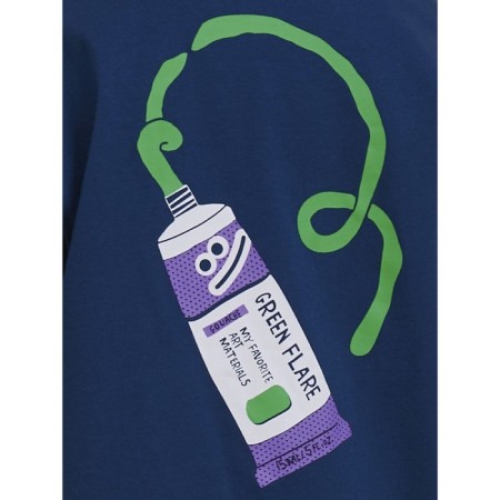 T -shirt for boys, height 116 cm, sea wave color-4