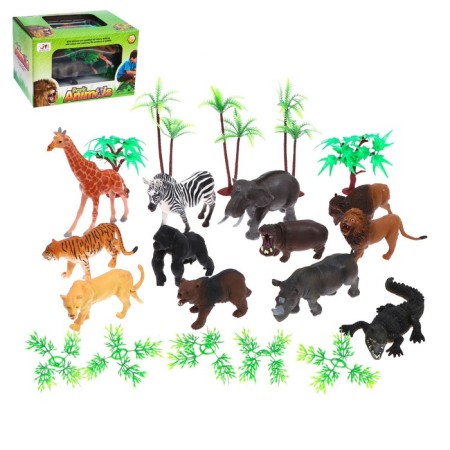 Animal set "Zoo", with a carpet