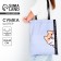 Bag-shop "Cute dog", without lightning, without lining, black/lilac color