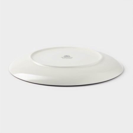 Porcelain dining Porcelain Wilmax Scratch, D = 28 cm, green color-2