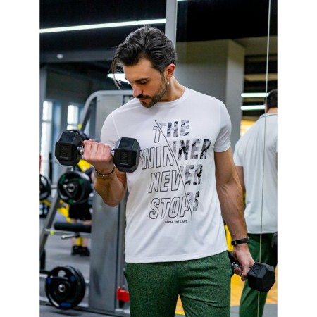 Sports T -shirt male ise, size 52, white color