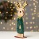 New Year's decor "Deer with a Christmas tree" 12.5 × 5.5 × 29 cm, green