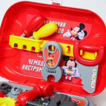 Set of builder "Suitcase" in a bag with game instruments, Mickey Mouse-2