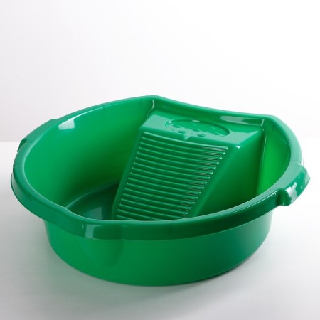 Round pelvis for washing "hostess", 10 l, color mix-6