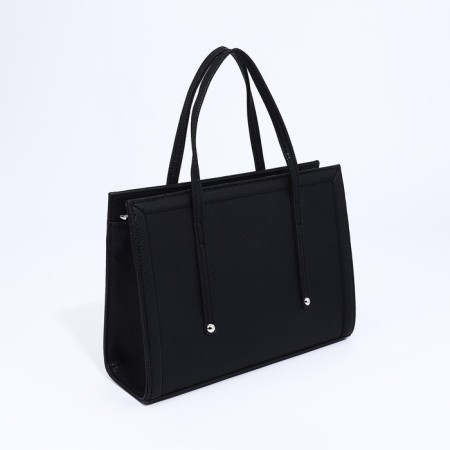 L-Craft tout bag with lightning, black color-1