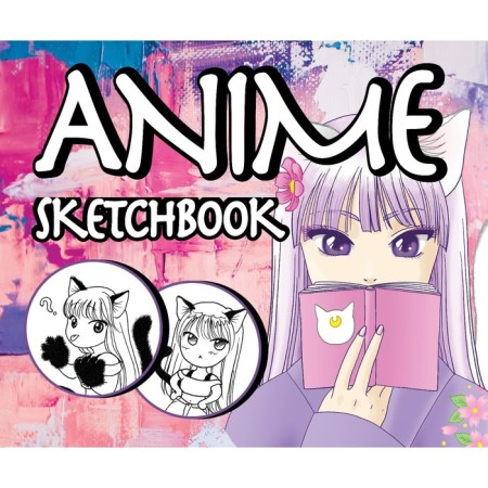 Sketchbook. Anime solid binding, 96 pages, 24x20 cm