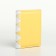 Women's wallet on the button, yellow color