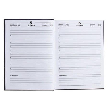The diary is half-dantered for 4 years A5, 192 sheets, solid cover, silk, gray-blue-8
