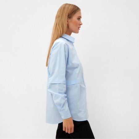 Women's blouse Minaku: Casual Collection Blue Color, Rr. 52-3