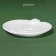 New Year's dosteen plate "Cute snakes", d = 19 cm, ceramics, white color