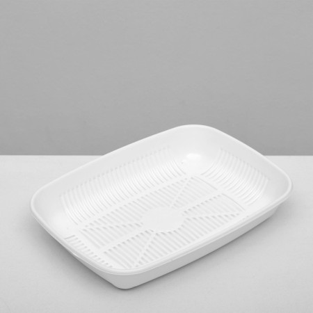Rounded toilet with a mesh of 33.5 x 25 x 6 cm, white-3