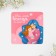 Gift set "best mom", magnet + keychain, 10 x 19 cm.