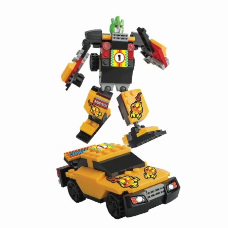 Constructor-transformer "Krasbot", 82 details, color mix-4