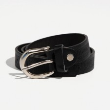 Building belt, width 2.1 cm, screw, buckle metal, black color