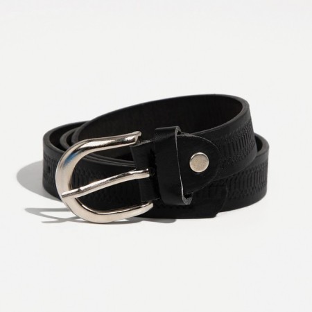 Building belt, width 2.1 cm, screw, buckle metal, black color