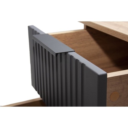 Covereign cabinet "Div", 432 × 450 × 450 mm, facades MDF, color of oak vanan / graphite-2