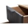 Covereign cabinet "Div", 432 × 450 × 450 mm, facades MDF, color of oak vanan / graphite