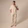 Male home -made costume (short sleeve and pants shirt) SL Home p. M, milk