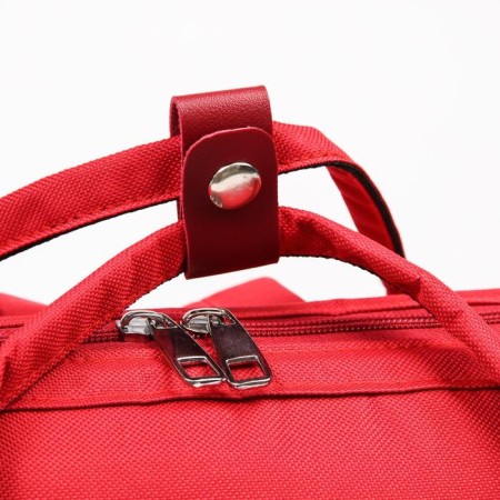 Women's backpack with thermal carman, thermal mosque - portfolio, red color-2
