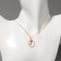 Cool "lovely" rose, colored red-white in gold, 40 cm