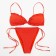 Swimsuit female separate minku color red, size 46