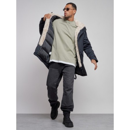 Winter male park, size 54, dark blue color-11