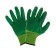 Garden, nylon gloves, with a double anti -sloping nitrilum pound, size 10, color mix, Greengo