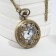 Pocket watches "gears", quartz, d dial-4 cm, 5.5 x 4.5 cm