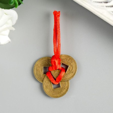 Suspension 3 coins of bronze d = 2 cm-1
