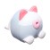 Mechanical sharpener with container, gray/white ears
