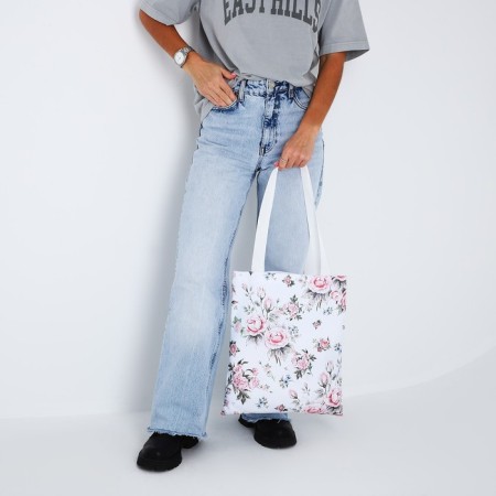 Bag Schoper "Rose", 35x0.5x40 cm, Department without lightning, without lining, white-1