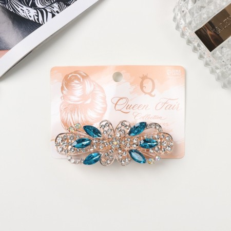 Hair hair clip "Valerie Shine" Flower, 8 cm, gold-2