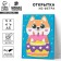 Set for creating a card from the felt "Corgi with a cake"