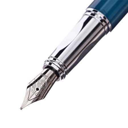 Gift feature pen in the leatherette case Classic Classic Green/Silver-3