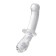 Satiffyer Double Crystal bilateral phallimitator, 19.5 cm, glass, transparent